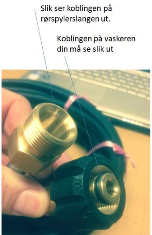 Rørspylerslange 10m - effektiv