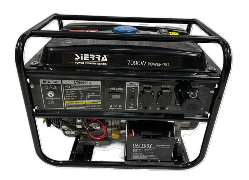 Bensinaggregat 7000W, med utstyrspakke
